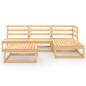 Preview: 5-tlg. Garten-Lounge-Set Massivholz Kiefer