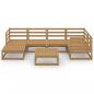 Preview: 7-tlg. Garten-Lounge-Set Honigbraun Massivholz Kiefer