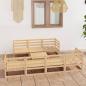 Preview: ARDEBO.de - 8-tlg. Garten-Lounge-Set Massivholz Kiefer