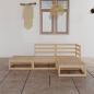 Preview: ARDEBO.de - 4-tlg. Garten-Lounge-Set Massivholz Kiefer