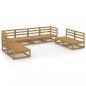 Preview: 8-tlg. Garten-Lounge-Set Honigbraun Massivholz Kiefer