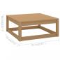 Preview: 5-tlg. Garten-Lounge-Set Honigbraun Massivholz Kiefer