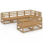 Preview: 8-tlg. Garten-Lounge-Set Honigbraun Massivholz Kiefer