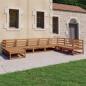 Preview: ARDEBO.de - 8-tlg. Garten-Lounge-Set Honigbraun Massivholz Kiefer