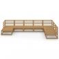 Preview: 8-tlg. Garten-Lounge-Set Honigbraun Massivholz Kiefer