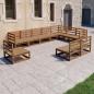 Preview: ARDEBO.de - 10-tlg. Garten-Lounge-Set Honigbraun Massivholz Kiefer