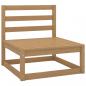 Preview: 10-tlg. Garten-Lounge-Set Honigbraun Massivholz Kiefer