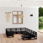 Preview: ARDEBO.de - 11-tlg. Garten-Lounge-Set Massivholz Kiefer