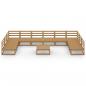 Preview: 11-tlg. Garten-Lounge-Set Massivholz Kiefer