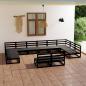 Preview: ARDEBO.de - 12-tlg. Garten-Lounge-Set Massivholz Kiefer