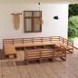 Preview: ARDEBO.de - 13-tlg. Garten-Lounge-Set Massivholz Kiefer