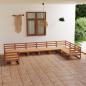 Preview: ARDEBO.de - 10-tlg. Garten-Lounge-Set Massivholz Kiefer