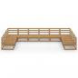 Preview: 10-tlg. Garten-Lounge-Set Massivholz Kiefer