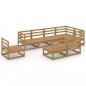 Preview: 8-tlg. Garten-Lounge-Set Honigbraun Massivholz Kiefer