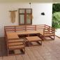 Preview: ARDEBO.de - 9-tlg. Garten-Lounge-Set Massivholz Kiefer