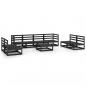 Preview: 9-tlg. Garten-Lounge-Set Schwarz Massivholz Kiefer