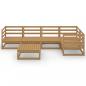 Preview: 6-tlg. Garten-Lounge-Set Honigbraun Massivholz Kiefer