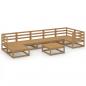 Preview: 8-tlg. Garten-Lounge-Set Honigbraun Massivholz Kiefer