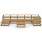 Preview: 8-tlg. Garten-Lounge-Set Honigbraun Massivholz Kiefer