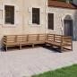 Preview: ARDEBO.de - 6-tlg. Garten-Lounge-Set Honigbraun Massivholz Kiefer