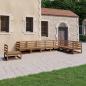 Preview: ARDEBO.de - 8-tlg. Garten-Lounge-Set Honigbraun Massivholz Kiefer