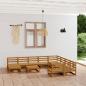 Preview: ARDEBO.de - 11-tlg. Garten-Lounge-Set Massivholz Kiefer