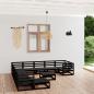 Preview: ARDEBO.de - 12-tlg. Garten-Lounge-Set Massivholz Kiefer