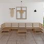 Preview: ARDEBO.de - 8-tlg. Garten-Lounge-Set Massivholz Kiefer