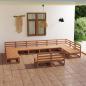 Preview: ARDEBO.de - 12-tlg. Garten-Lounge-Set Massivholz Kiefer