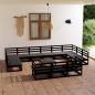 Preview: ARDEBO.de - 14-tlg. Garten-Lounge-Set Massivholz Kiefer