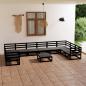 Preview: ARDEBO.de - 11-tlg. Garten-Lounge-Set Massivholz Kiefer