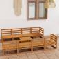 Preview: ARDEBO.de - 9-tlg. Garten-Lounge-Set Honigbraun Massivholz Kiefer