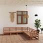 Preview: ARDEBO.de - 7-tlg. Garten-Lounge-Set Honigbraun Massivholz Kiefer