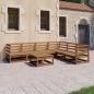 Preview: ARDEBO.de - 7-tlg. Garten-Lounge-Set Honigbraun Massivholz Kiefer