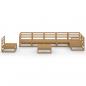 Preview: 8-tlg. Garten-Lounge-Set Honigbraun Massivholz Kiefer