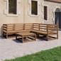 Preview: ARDEBO.de - 6-tlg. Garten-Lounge-Set Honigbraun Massivholz Kiefer