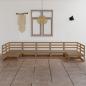 Preview: ARDEBO.de - 7-tlg. Garten-Lounge-Set Massivholz Kiefer