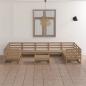 Preview: ARDEBO.de - 10-tlg. Garten-Lounge-Set Massivholz Kiefer