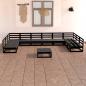 Preview: ARDEBO.de - 11-tlg. Garten-Lounge-Set Massivholz Kiefer