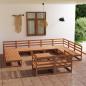 Preview: ARDEBO.de - 12-tlg. Garten-Lounge-Set Massivholz Kiefer