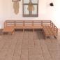 Preview: ARDEBO.de - 7-tlg. Garten-Lounge-Set Honigbraun Massivholz Kiefer