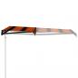 Preview: Einziehbare Markise mit Windsensor & LED 350x250cm Orange Braun