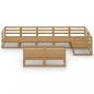 Preview: 8-tlg. Garten-Lounge-Set Honigbraun Massivholz Kiefer