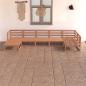 Preview: ARDEBO.de - 7-tlg. Garten-Lounge-Set Honigbraun Massivholz Kiefer