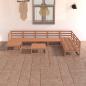 Preview: ARDEBO.de - 8-tlg. Garten-Lounge-Set Honigbraun Massivholz Kiefer