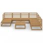 Preview: 8-tlg. Garten-Lounge-Set Honigbraun Massivholz Kiefer