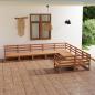 Preview: ARDEBO.de - 9-tlg. Garten-Lounge-Set Massivholz Kiefer