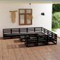 Preview: ARDEBO.de - 11-tlg. Garten-Lounge-Set Massivholz Kiefer