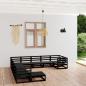 Preview: ARDEBO.de - 11-tlg. Garten-Lounge-Set Massivholz Kiefer