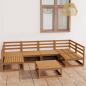 Preview: ARDEBO.de - 7-tlg. Garten-Lounge-Set Massivholz Kiefer